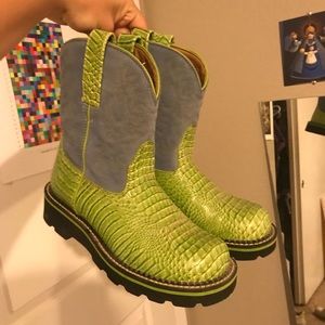 Green Fat Baby boots